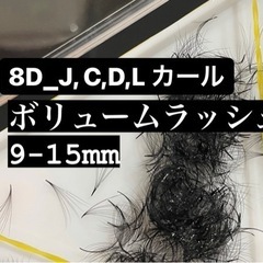 【ネット決済・配送可】ボリュームラッシュ　8D つけまつげ