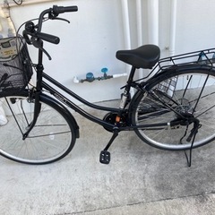 自転車　黒　メイクマン