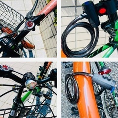 人気 20インチ 折りたたみ 自転車 ACE BUDDYシマノ 6段変速 専用鍵 カゴ付き ミニベロ 新古車