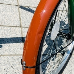 人気 20インチ 折りたたみ 自転車 ACE BUDDYシマノ 6段変速 専用鍵 カゴ付き ミニベロ 新古車