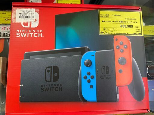 ジモティ来店特価!　Nintendo　SWITCH　　レッド×ブルー　　J-0734