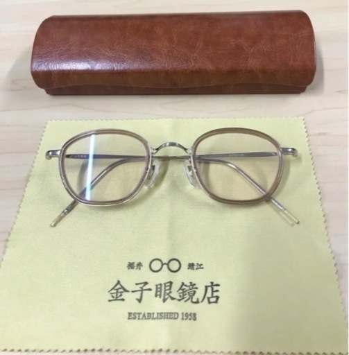 値下げしました☆金子眼鏡 KM-24 CRB カラーレンズあり、レンズ付き-