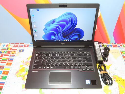 JC0713 富士通 ノートパソコン LIFEBOOK U748/S 14型 綺麗 美品 office