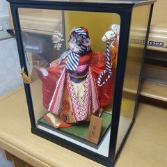 ガラスケース入り　日本人形「春駒」 Japanese doll ...