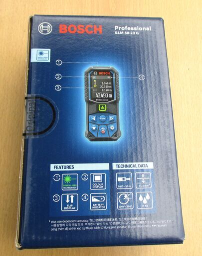 ☆ボッシュ BOSCH GLM50-23G Professional グリーンレーザー距離計◆優れた耐久性を発揮する