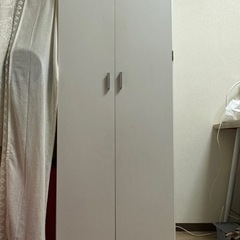 【ネット決済】ニトリ　白　衣装収納