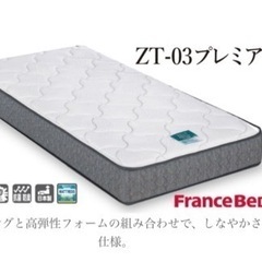 【ネット決済】ベッドフレーム付セミダブル/フランスベッド