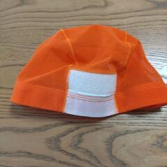 水泳帽　オレンジ　フリーサイズ