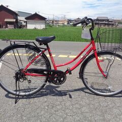 NEUSTADT 26インチ 6速 軽快車 赤（202）