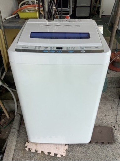 【リサイクルサービス八光】2010年製　SANYOアクア　6.0kg　全自動洗濯機　ASW-60D