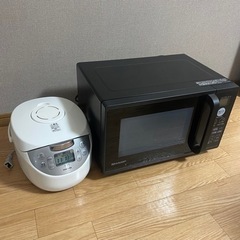 電子レンジ　シャープ　RE-S55CJ 炊飯器TOSHIBA