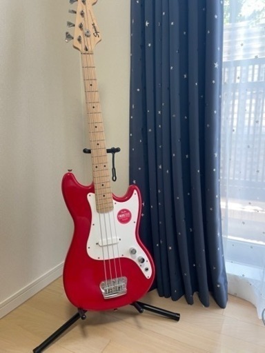 弦楽器、ギター Squier by Fender Bronco BASS red
