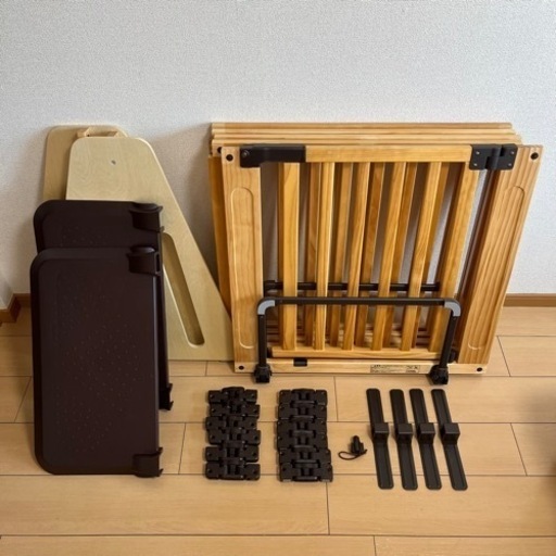 日本育児　木製　ベビーゲート　自立式