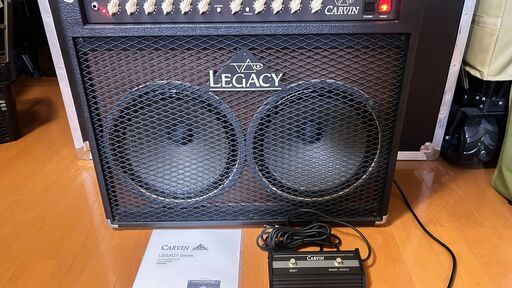 CARVIN LEGACY 212 (スティーブ・ヴァイ シネグチャー 2Ch 100W 2x12) フットスイッチ付き リバーブ不動 要修理[ジャンク]