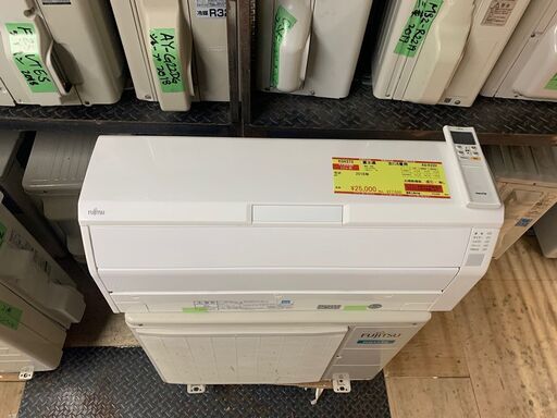 K04373　富士通  中古エアコン　主に6畳用　AS-R22H　冷房能力2.2kw/暖房能力2.5kw