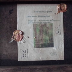 ゴッホ 油彩画 仮題「公園の風景」サイン オルセー認証票 （改訂版）