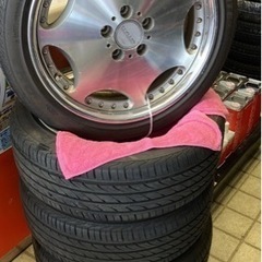 シャレン 18インチ 7.5j +43 114.3 5穴 215/45r18 22年タイヤバリ溝