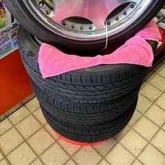 シャレン 18インチ 7.5j +43 114.3 5穴 215/45r18 22年タイヤバリ溝