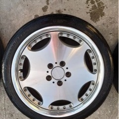 シャレン 18インチ 7.5j +43 114.3 5穴 215/45r18 22年タイヤバリ溝