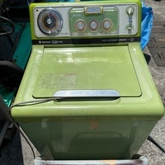 【ネット決済・配送可】昭和レトロ　National全自動洗濯機　...