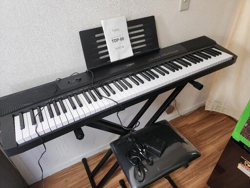 88鍵盤 フルサイズ キーボード 電子ピアノ TORTE TDP-88