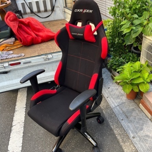 DXRacer (ディーエックスレーサーゲーミングチェア オフィスチェア フォーミュラ ファブリック ブラック スポーツ