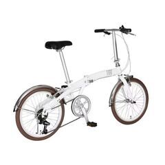 【新品✨】FIAT 折り畳み自転車 フィアット 折りたたみ自転車 ホワイト 通勤 HEN0046[AK]