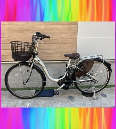 美車大容量12Ahpas with パスウィズ　電動自転車　電動アシスト自転車　26インチ　中古   72110