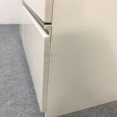 NITORI/ニトリ キッチンボード ポスティア 幅100 モイス ハイグロスホワイト木目 ソフトクローズ 食器棚 中古家具 店頭引取歓迎 R7371