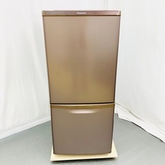 Panasonic パナソニック 138L 2ドア 冷凍 冷蔵庫 NR-B14AW-T 2018年製 一人暮らし 小型 ブラウン / D【nz1285】