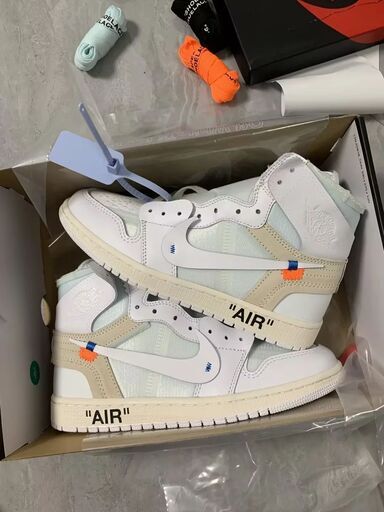 スニーカー Off-White x Air Jordan 1 High NRG WHITE