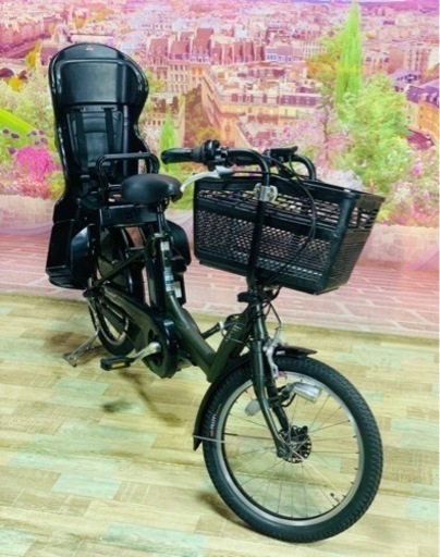 ❹ 5476子供乗せ電動アシスト自転車ブリヂストン3人乗り対応20インチ