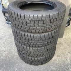 721-1）工賃込み！195/65R15ダンロップスタッドレス 中古4本セット！17