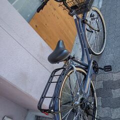 超美品☆☆CARG[カルグ]Active Style 27吋ファッションサイクル 外装6段/LEDオート/スモークブラック