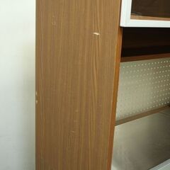 廃版希少 unico/ウニコ STRADA/ストラーダ キッチンボード 幅120 ステンレス天板 インダストリアル 食器棚 中古家具 店頭引取歓迎 R7376