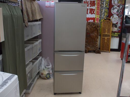 【店頭受け渡し】　パナソニック　3ドア冷蔵庫　 NR-C372N-N　365L　2021年製　中古品