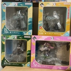 一番くじ鬼滅の刃フィギュア４点セット！