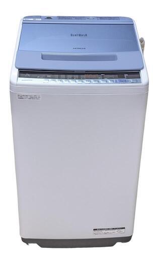 BEAT WASH全自動電気洗濯機【日立/ナイアガラビート洗浄/7kg/2018年製/取扱説明書有】