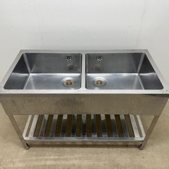 業務用　ステンレス　２槽シンク流し台　店舗　飲食店　W１２００ｘD６００ｘＨ８００ｍｍ 業務用 ステンレス 2槽シンク流し台 店舗 飲食店