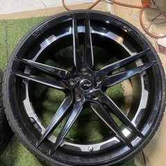 ESTATUS 757 ホイール 20インチ 8.5J/9.5J +38 タイヤ付き4本SET 