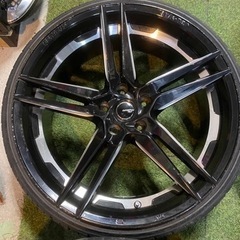 ESTATUS 757 ホイール 20インチ 8.5J/9.5J +38 タイヤ付き4本SET 