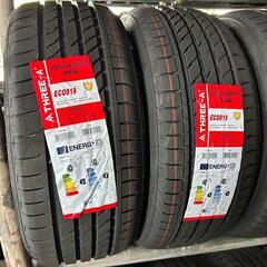 🌞205/45ZR17⭐工賃込み！新品未使用！GRヤリス、ヴィッツ、CR-Z、ノート、ロードスター、ミニ、プジョー、アルファロメオ、ルノー等に！THREE-A製サマータイヤ入荷しました🌞