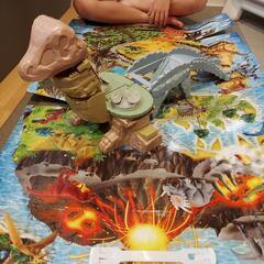 子供用品　おもちゃ　アニア　合体恐竜探検縞