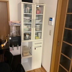 【7/29or30引渡希望】食器棚 ホワイト