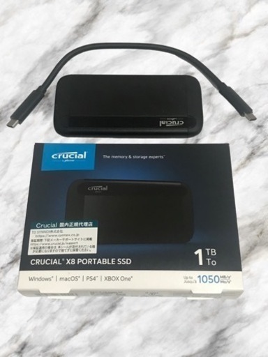 周辺機器 CRUCIAL X8 PORTABLE SSD 1TB