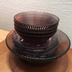 レトロ  ガラス　器　皿