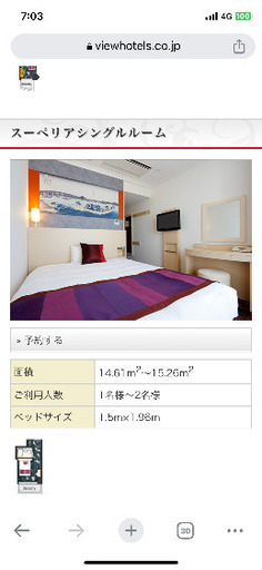 両国ビューホテル10/7〜10/9 2泊 1部屋2人