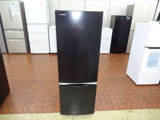 ID 140837　冷蔵庫2ドア　170L　キズ有　東芝　２０２０年製　GR-S17BS(K) 15550円