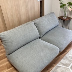 モモナチュラル　クラウドローソファ　2P