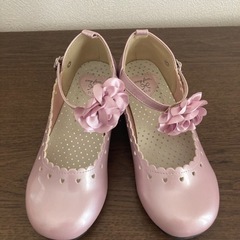 【美品】ピンクのシューズ　発表会　結婚式21cm